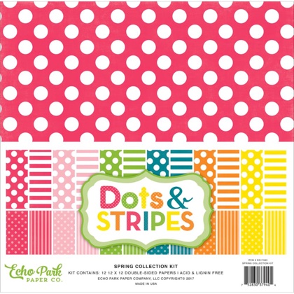 Set Papier pour décorations - Spring Dots & Stripe
