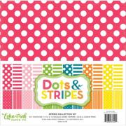 Set Papier pour décorations - Spring Dots & Stripe