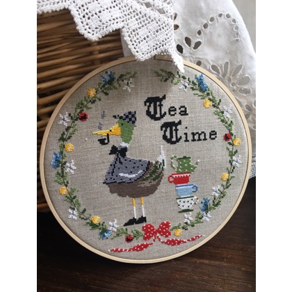 Tea Time de Lilli Violette - Grilles Point de Croix - Grilles Point de ...