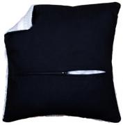 Derrière coussin 45x45 avec charnière - noir
