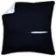 Derrière coussin 45x45 avec charnière - noir