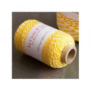 Cordon bicolore blanc/jaune Baker's twine
