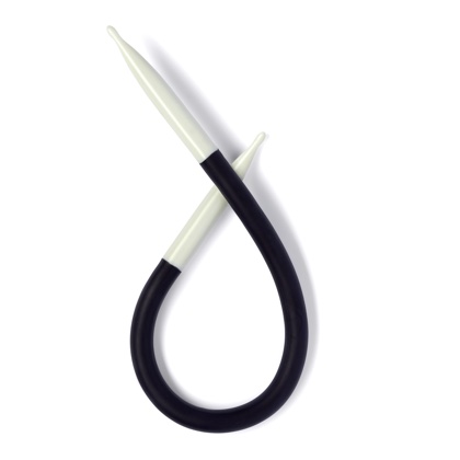 Mini aiguille à tricoter pour torsades Yoga avec tige, 7.0 mm.