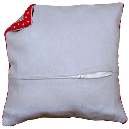 Derrière coussin 45x45 avec charnière - Gris