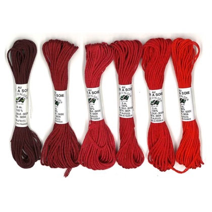 Soie d\'Alger - Pack 6 nuances - Rouge