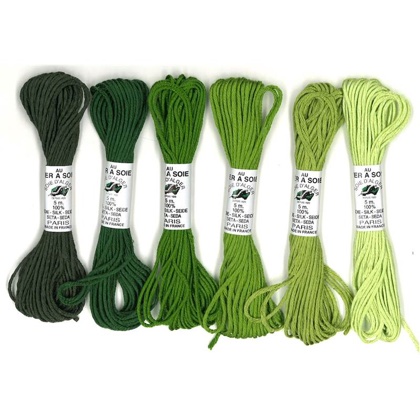 Soie d\'Alger - Pack 6 nuances - Vert
