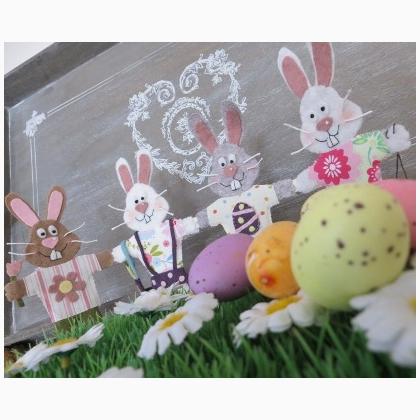 Ribambelle de lapins : Pâques