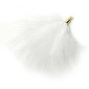 Plume avec capuchon - Blanc neige