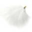 Plume avec capuchon - Blanc neige