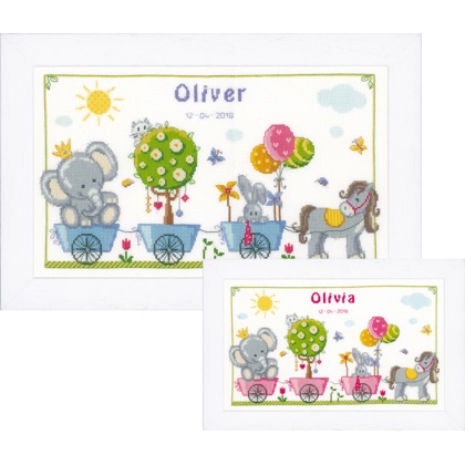 Sampler naissance - Cute Animal Parade