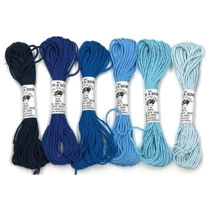 Soie d\'Alger - Pack 6 nuances - Bleu