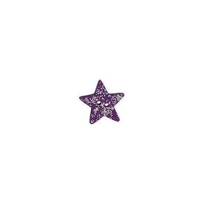 Bouton Purple Disco Star, Medium