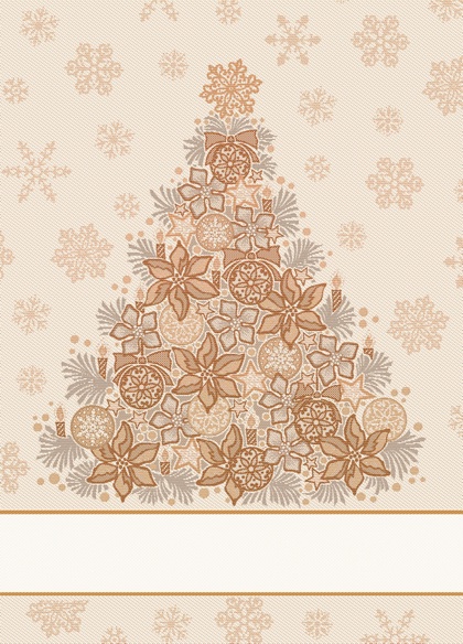 Serviette - Laila - Cuivre Lurex