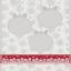 Serviette - Casette - Rouge Lurex