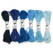 Soie d'Alger - Pack 6 nuances - Bleu