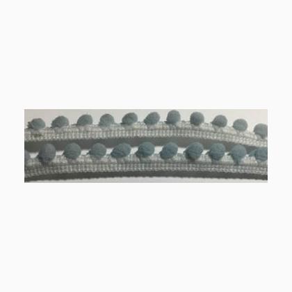 Little Boy Grey Mini Pom Pom (1yd)