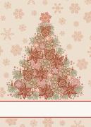 Serviette - Laila - Rouge Lurex