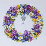 Wreath with Irises