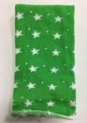 Tubulaire Élastique - Étoiles - Vert/Blanc - 30x8cm.