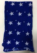 Tubulaire Élastique - Étoiles - Bleu/Blanc - 30x8cm.