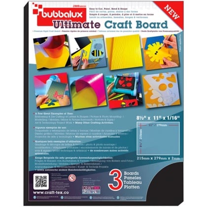 Tableau artisanal dur Bubbalux - Noir