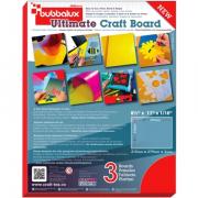 Tableau artisanal dur Bubbalux - Rouge