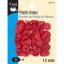 Boutons pression en plastique - Coeur rouge