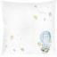 Coussin - Baby Boy - Rabbit in a flying balloon