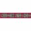 Ruban Tartan Metallic Merry Christmas 15mm - Or