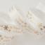 Ruban Metallic Prosecco Ho Ho Ho 15mm - Blanc/Or