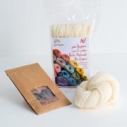Kit Teindre la laine avec les plantes - Rose Fuchsia