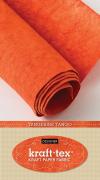Tissu papier simili cuir Kraft-tex® - Mandarine Tango