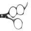 Ciseaux micro-dentés trois trous APLIQUICK ®™ - Medium