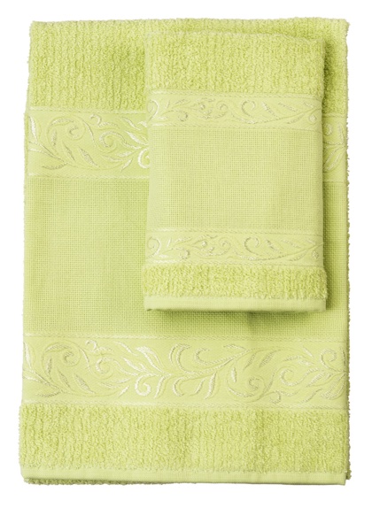 Lot de 2 serviettes - Verona - Vert