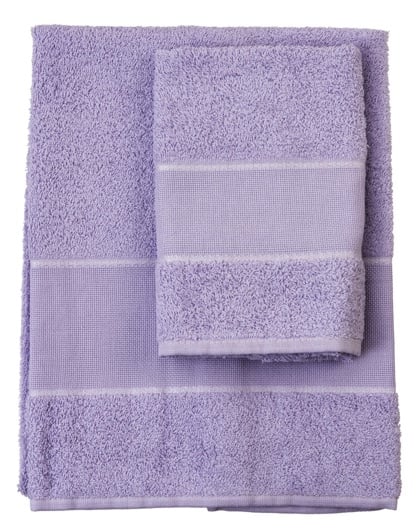 Lot de 2 serviettes - Asti - Lilas