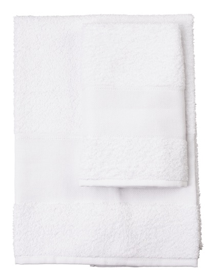 Lot de 2 serviettes - Asti - Blanc