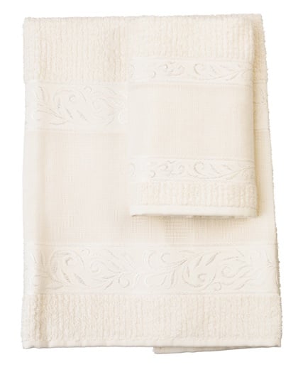 Lot de 2 serviettes - Verona - Beige