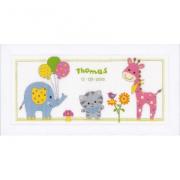 Sampler de naissance - Kitten and Friends