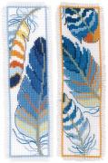 Marquepage - Blue Feathers (2)