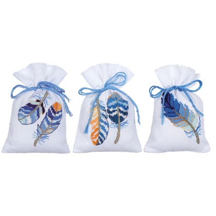 Sac Poutpourri: Blue Feathers