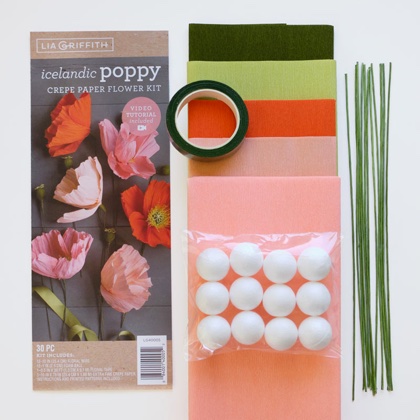 Kit Coquelicot de papier crépon