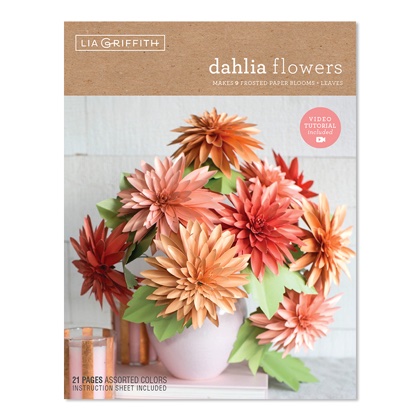 Kit Dahlias papier glacé
