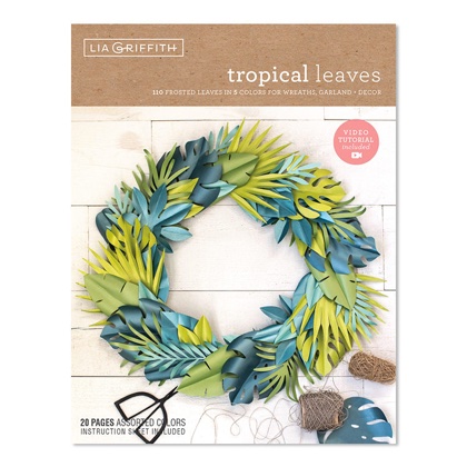 Kit Feuilles Tropicales papier glacé