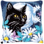 Coussin : Cat in the Night