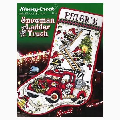 Snowman Ladder Truck