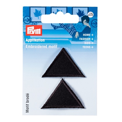 Motif décoratif Triangles, petit, noir