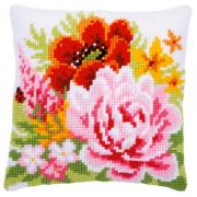 Coussin : Fleurs colorées