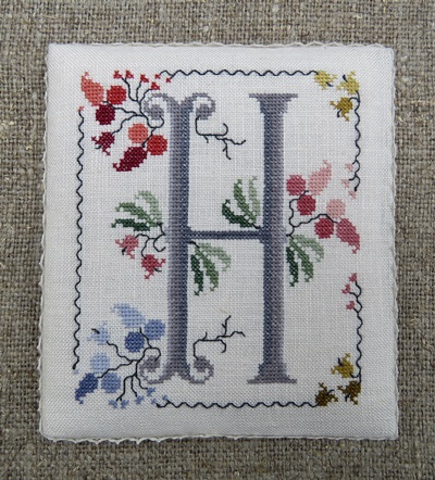 Flowery Letter - H