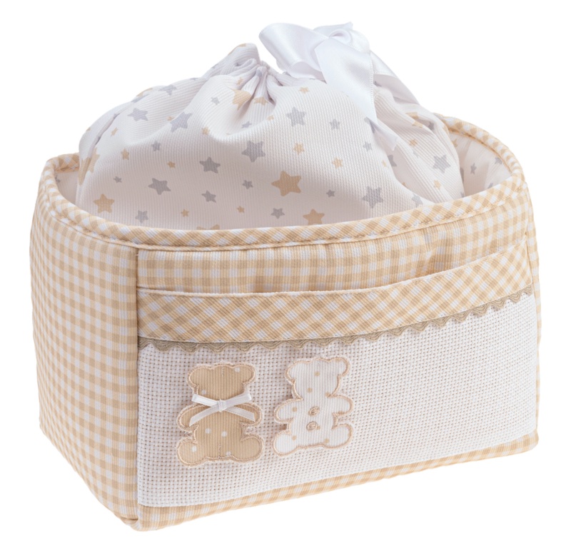 Trousse toilette - Cute Teddies - Tourterelle