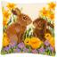 Coussin : Lapins avec poussins
